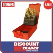 Dormer A095 No.206 29 Piece High Speed Steel Drill Set Tin Tip Metric A095206