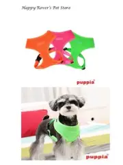 ONE LEFT Puppia Soft Dog Harness - Pick Size - High Visibility NEON ORANGE MESH
