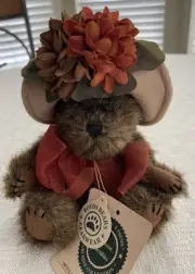 NWT! Vtg 1990 Boyds Bears Petula P. Fallsbeary Collectable Plush Bear Jointed
