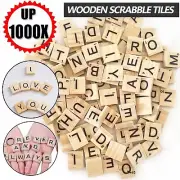 A-Z Letters Alphabet Wooden Scrabble Tiles Scrabble Letters & Numbers For Crafts