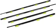 Window Weatherstrips Compatible for Honda CRV 2002-2006 Chrome Side Door Moulding Trim Belt Outer Window Glass Sealing Belts 72410-S9A-003