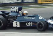 Jody Scheckter Tyrrell 007 Ford 1st position British GP 1974 Old Photo