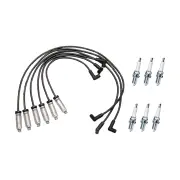 Bosch Super Leads + 6 Denso Iridium Tough Spark Plugs for Holden Commodore VP