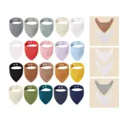 Baby Bandana Dribble Bibs Newborn Drooling Bibs Boy Girls Teething Bibs Cotton