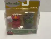 Sesame Street Figures Elmo and Oscar the Grouch Set 2012 Playskool New