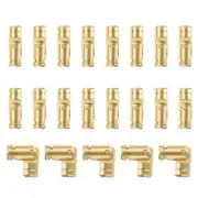 20Pcs Invisible Barrel Hinges, 5x15mm Brass Concealed Hinge, Gold