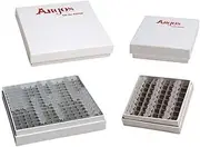 Argos Technologies PolarSafe® Cardboard Freezer Box, 5-1/4" x 5-1/4" x 1"; with 196-Place Divider for PCR Tubes