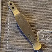 Hinderer (OEM) Solid Titanium Pocket Clip, A-10 Warthog Deep Laser Engraved, NEW