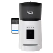 Penthouse Paws® Smart WiFi Automatic Feeder for Cats, Dogs with Camera, 6L White