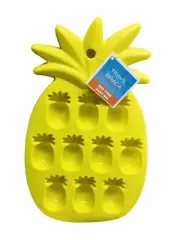 Pineapple Novelty Ice Cube - Ice Mold Tray - 10 Mold Tray - Yellow