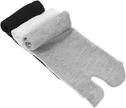 [LIFKOME] 3 Pairs Polyester Cotton Tabi Flat Slide Sandals Women Men Dress Socks Toe Socks Cotton Socks Japan Tabi Toe Socks Elastic Cotton Socks Slippers Fancy Sandals for Women Dressy Toes