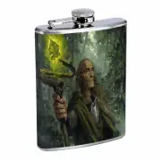 Wizards Witches Warlocks D8 Flask 8oz Stainless Steel Hip Drinking Whiskey