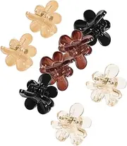 Beavorty 8pcs Small Grip Vintage Stretchy Banana Hair Clip Mini Hair Elastics Hair Pin Tiny Hair Clips Small Clips Girl Small Hair Clip Mini Hair Clip Hair Clips Mini Human Ties Diamond