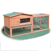 PawHub Rabbit Hutch Chicken Coop Guinea Pig Ferret Quail Cage Hen Run Outdoor D2
