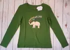 IVORY ELLA NWT Treetop Ada Change Slim Long Sleeve GreenTShirt Organic Women's S