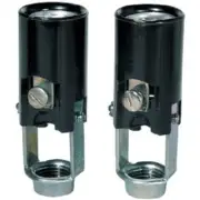 (12-2pk)-Westinghouse Keyless Candelabra Base Black Lamp Socket 70403