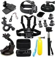 [EDOSE] Accessories Kit for AKASO EK7000 GoPro Hero11/GoPro Hero10/Hero9/Hero8/Hero7, GoPro Max, DJI Osmo Action Cameras Accessory Bundle