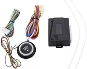 Grcfumo 12V Car One Way Burglar Alarm, Car One Key Start Modification System, Engine Start Sensor Induction, Remote Preheating and Refrigeration for Car Safety