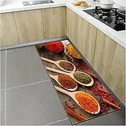 Non Slip Bath Mat Nordic Kitchen Mat Home Entrance Doormat Bedroom Living Room Decoration Long Rug Hallway Bathroom Balcony Floor Anti-Slip Carpet Non Slip Mat (Color : RX-2, Size : 40cmx60cm)