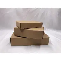 在飛比找蝦皮購物優惠-白色飛機盒紙箱牛皮紙包裝盒三層正方形紙盒快遞打包箱子
