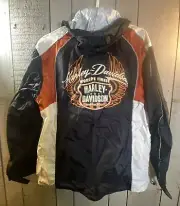 Harley Davidson Rain suit Reflective Orange White Black Size XL New With Tags
