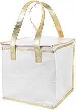 NUOBESTY Double Layer Cool Bag Thermal Bag Insulated Bag for Cakes Salad Meat Drinks Picnic BBQ Lunch Shopping Beach Party