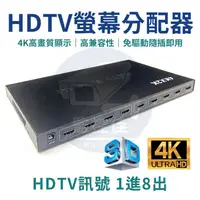 在飛比找蝦皮購物優惠-【附發票】HD 1×8 Splitter 一進八出HDMI分