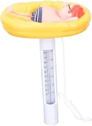 Pool Thermometer Floating Swimming Pool Thermometer Funny Cartoon Thermometer with String Water Thermometer for Swimming Pools Spas Hot Tubs Aquariums & Fish Ponds