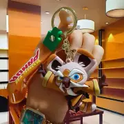 Cartoon Kung Fu Panda Keychains Mobile Phone Animal Key Chain Bag Charms Car C