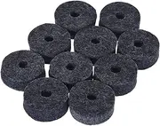 SNOOU 10pcs Cymbal Felts Crash Cymbal Clutch Felt Drum Set Cymbal Stand Felt Washer Medium Size Gray