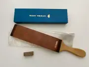 NOS Vintage Japanese NICHIRI KING PELICAN razor board strop cordovan