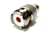 2pcs RF Coax Adapter BNC Female Jack to UHF Female Jack Nickle Plated