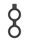 ElectroShock - E-Stim Cock Ring with Ball Strap Black (ELC005BLK)