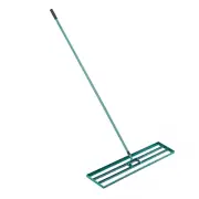10x120cm Lawn Leveling Rake Heavy Duty Steel Handle for Garden and Lawn Use