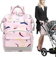 Baby Bag Backpack,Diaper Travel Tote Mother Bag Baby Changing Bags | Large Capacity Waterproof Moms Travel Backpack for Bottles, Diapers, Clothes