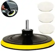 5 Pcs 6 Inch Polishing Pad Kit, Polishing Buffer Soft Wool and Wheel Pads with