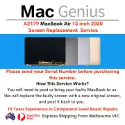 A2179 MacBook Air 13 inch 2020 Screen Replacement Service