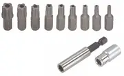 Rytool RT9728 - Torx Bits Set - 11 Piece 5 Point Tamper-proof 5 Point