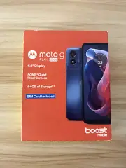 Boost Mobile Motorola G Play 2024, 64GB Blue - Prepaid Smartphone