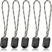 10 Pack Paracord Zipper Pull Replacement Pulls Tabs for Keys, Flashlight, Knife, Pouch, Backpack, Suitecases, Pocket - Camouflage