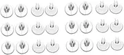 Minkissy 2sets Comfortable Pu Split Toe Pads for Women Toe Foot Patch for Flops Sandal Breathable Gel Inserts 6pairs*2