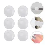 6 Pcs Crash Pad Door Bumper Protector Clear Stoppers Keep Open Wall
