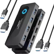 KVM Switch, TEKERA USB Switch with 4K@60Hz HDMI and 4 USB 3.0 Ports