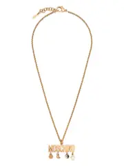 [Moschino] logo-lettering necklace