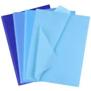 Blue Tissue Paper Bulk 80 Sheets Assorted Blue Wrapping Tissue Paper Bulk for...