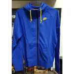 NIKE AW77 FLEECE FZ HOODIE 連帽外套 勇士配色 S號