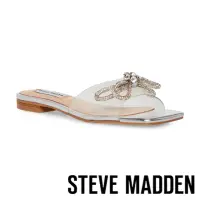 在飛比找momo購物網優惠-【STEVE MADDEN】VEDA 鑽飾蝴蝶結平底涼拖鞋(