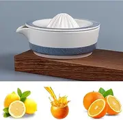 Manual Juicer , Ceramic Citrus Orange Lime Orange Juicer , Multi-Purpose Juicer for Squeezing Oranges, Limes and Other Fresh Fruits, Dishwasher Safe