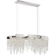 Luxury Lighting PPlatinum Collection Crystal Falls - Max 60W LED Island Light