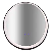 TOOLKISS Oval Mirror LED – Anti-Fog Illuminated Bathroom Mirror for Living Room, Dimmable Backlit Vanity Mirror with Touch Control, 60x80cm Frameless Design